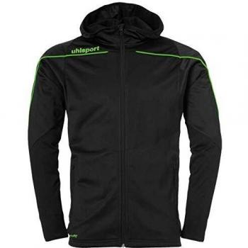 Uhlsport Stream 22 Kids' Racing Jacket 6-7 Years – Black and Bright Green