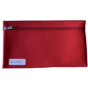 Schooletui met rits 15x26cm skai helder rood