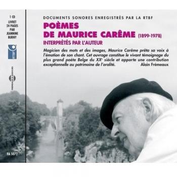 Poemes de maurice careme 78 enregistrements historiques de l auteur sur cd audio