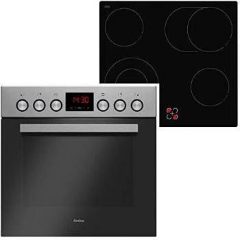 Glaskeramik‑Set Amica EHC 933 001 – Einbauherd aus Edelstahl