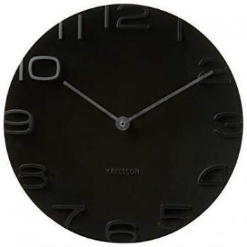 Horloge murale en verre avec aiguilles chromées de la série Glass de Karlsson