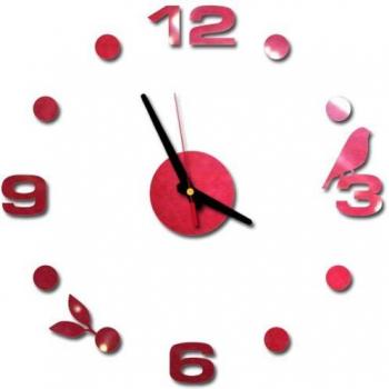 Quarz Wanduhr mit Spiegeleffekt