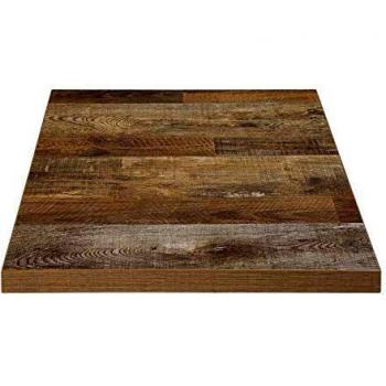 Bolero DR823 Pre-Drilled Square Table Top 700mm x 700mm Urban Dark