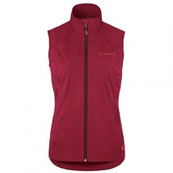 VAUDE Damen‑Weste Hurricane II – Rot/Cluster, 36