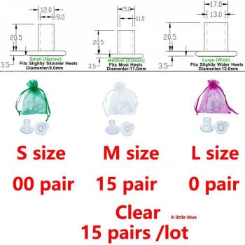 15 Pairs Latin Stiletto Heel Protectors