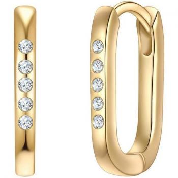 Yokoamii Elegante Creolen mit Zirkonia