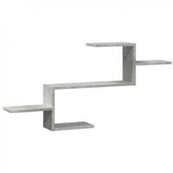 Estante de Madeira Cinza VidaXL 104x15x49 cm