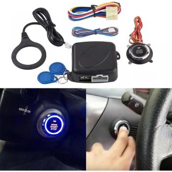 Hidden Lock Push Start Engine Alarm System