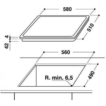Whirlpool Black Ceramic Heating Plate – AKT 807‑BF 1200 W