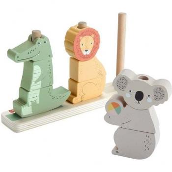 Animaux en Bois à Empiler et Trier Fisher-Price