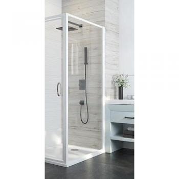 Paroi Douche Atout 3 Blanche Verre Transparent