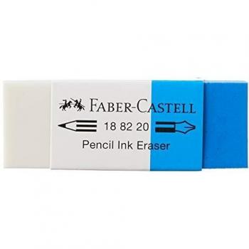 1 Piece White/Blue PVC‑Free Rubber – Faber‑Castell 7082‑20