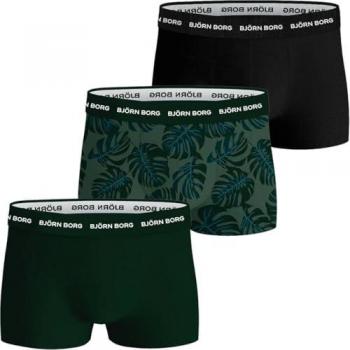 Björn Borg 3-Pack Blue Tulip Cotton Trunks – Size Small