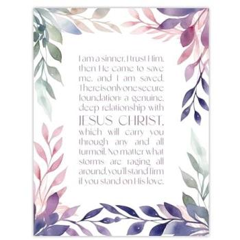 Charles Spurgeon’s Sins & Salvation – Violet Wall Art Print
