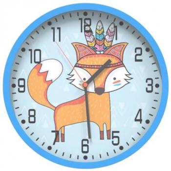 Vidaxl Blue Ø25.5 cm Wall Clock Polystyrene and Glass