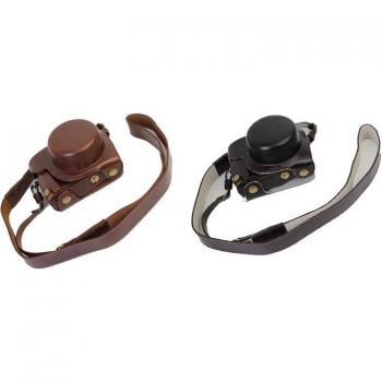 Panasonic Lumix GF7 GF8 GF9 GF10 Leather Camera Bag with Strap