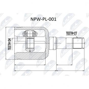 Kit d’assemblage d’arbre de transmission – référence NTY NPW-PL-001