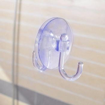 GlassMate 5‑Unit Clear Suction Hooks