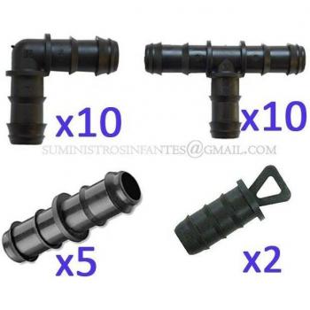 Suinga Conjunto de Riego por Goteo 16mm