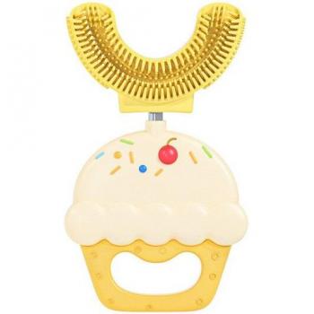 Soft Silicone U-Shaped Toothbrush for Kids