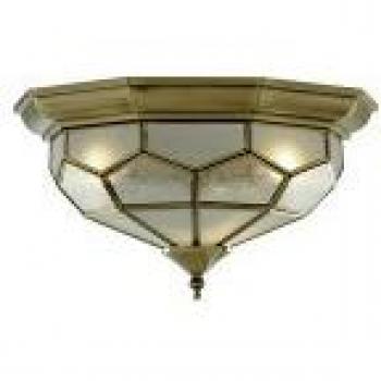 Searchlight Frida ceiling light with glass inserts