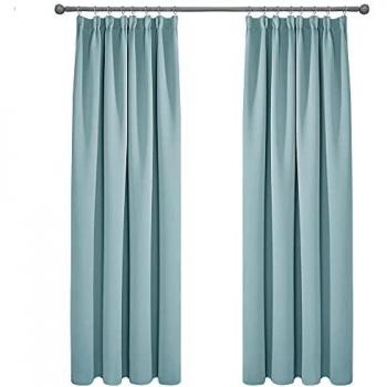 Tenda Daestosa 117x229 cm, Celeste, Deconovo, Super Morbida, Oscurante