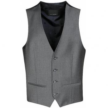ROY ROBSON Anzugweste Slim Fit grau 85% Schurwolle, 11% Polyamid, 49% Viskose, 51% Acetat – Größe 46