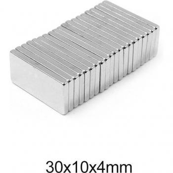 30PCS 30x10x4 Neodymium Block Magnets
