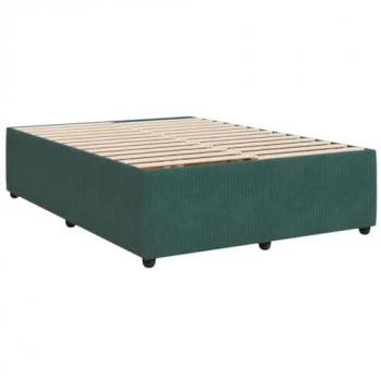 140x200 cm Dark Green Velvet Bed Frame