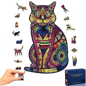 Puzzle in Legno a Forma di Leone