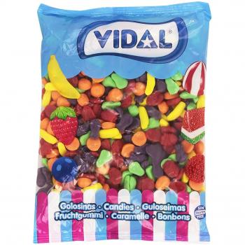Vidal Golosinas. Mini Frutitas Jelly surtidas. Bolsa de 1kg