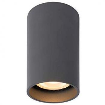 Lucide Dime LED Ceiling Light Delto Dimmable to Warm, Round, Grey