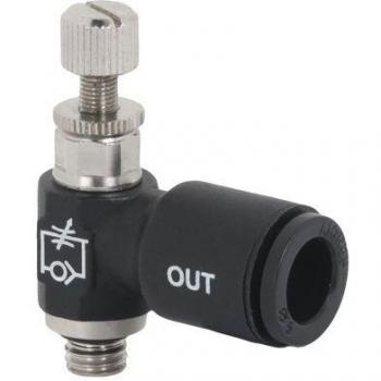 RS PRO Válvula de Caudal Push In 4 mm M5
