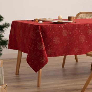 Gamusi Mantel Navidad Snowflake 140x350 cm – Algodón Premium