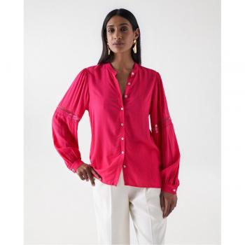 Chemise rose à dentelle Salsa