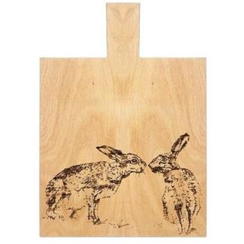 Selbrae House Kissing Hare Oak Paddle – Medium – Light Brown