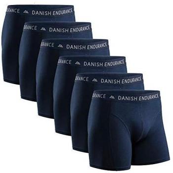 DANISH ENDURANCE Boxer Uomo Cotone Elasticizzato Pacco da 6