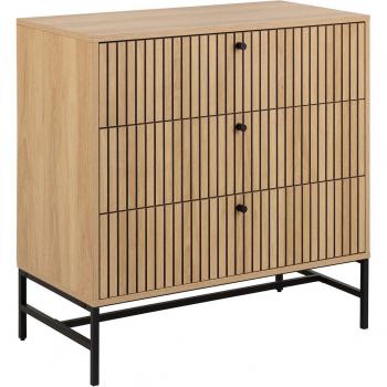Alpine Oak 3‑Drawer Storage Box