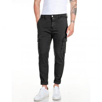 Pantalón Reparte Vaquero Hombre Negro