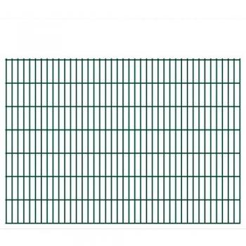 Set recinzione verde 2D per giardino 10m, 5 pannelli – vitaXL