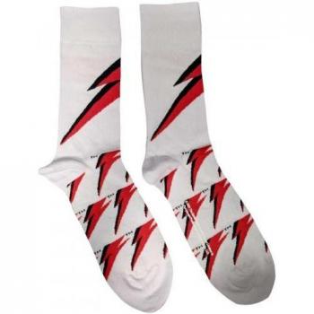 David Bowie Chaussettes Éclatantes 7 UK-11 UK Rouge/Blanc