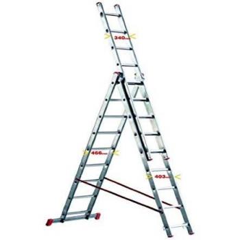 OR309 SCALA ALLUMINIO 3 TRONCHI 09 PIOLI M 2,60 EN131
