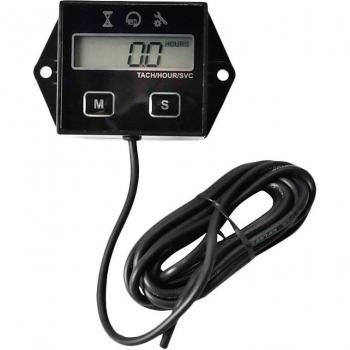 Digital Motorcycle Engine Tachometer and Hour Meter for Boats, Chainsaws, Pit Bikes
