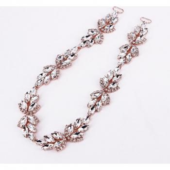 Correa Elegante de Cinta Nupcial en Oro Rosa