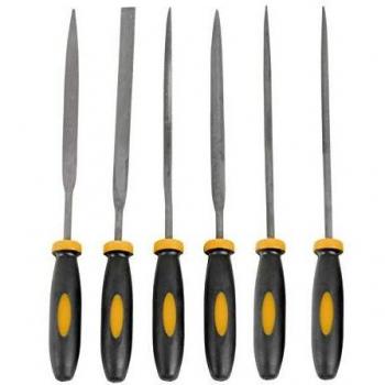 6 Piece Precision Filing Tool Set with Cushion Handles