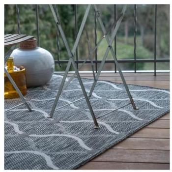 Tapis moderne gris pour maison et jardin 80x150