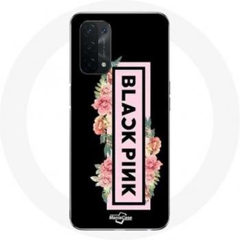 Cubierta Oppo A74 5G Blackpink rosa y negro