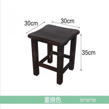 Taburete Bajo de Madera para el Hogar