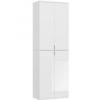 Ebuy24 Kleiderschrank ProjektX Kleiderschrank 4 Türen weiß