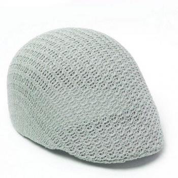 Black and White Beret Cap